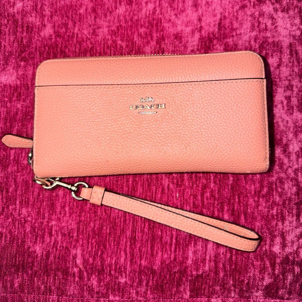 Pink Coach Wristlet